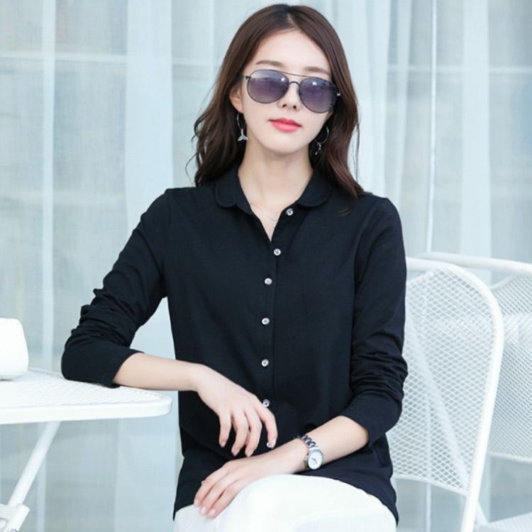  カットソー 襟付き シャツ レディース 長袖 前開き コットン素材 オフィス スリム カジュアル 通勤 角襟 丸襟 選べる2襟 春 秋 無地 全 pdd 3228 長袖 Tシャツ カットソー