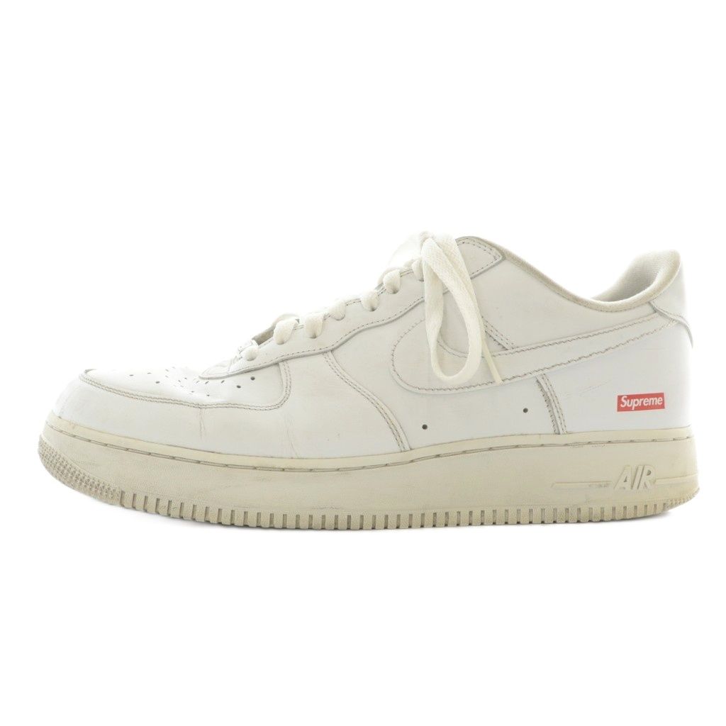 ナイキ NIKE × シュプリーム Supreme エアフォース1 ロー ホワイト Air Force 1 Low White スニーカー レザー ローカット ロゴ US11.5 29.5cm 白 ホワイト CU9225-100 |XZ GY01
