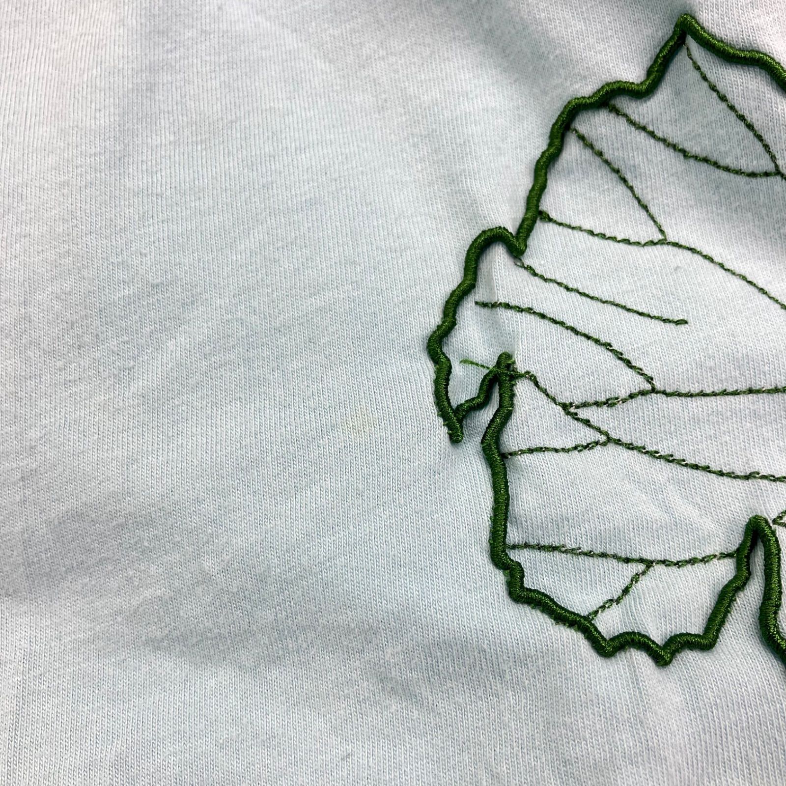 SHANGHAI TANG シャンハイタン 華 花 刺繍 フレンチスリーブ 半袖 T 