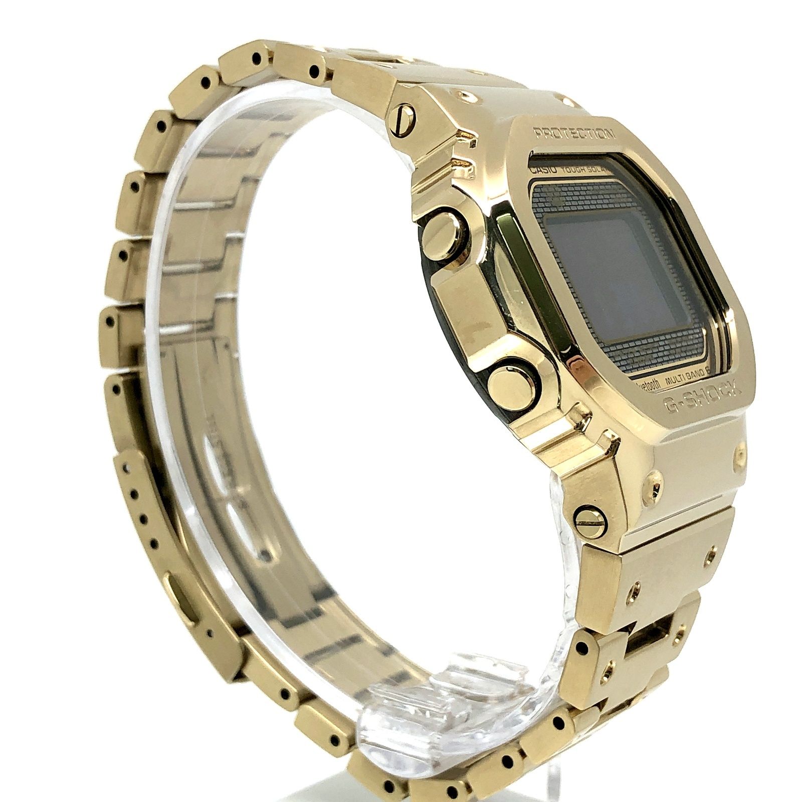 極美品 箱説タグ付G-SHOCK GMW-B5000GD 電波ソーラー ゴールド G-SHOCK Gショック 40周年 限定 RECRYSTALLIZED スマートフォン