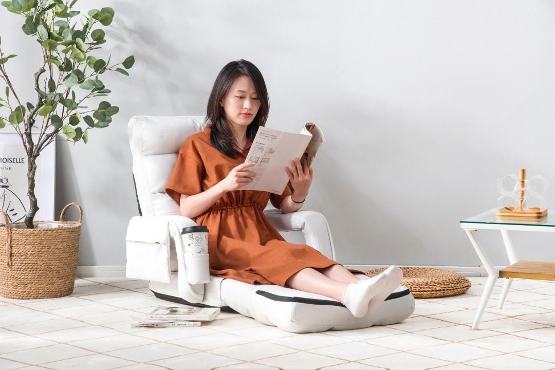 座椅子リクライニング14段ギア リクライニングチェアーコンパクト