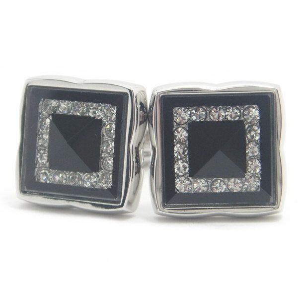 Fornax立体感のあるカッティングとキラキラストーン カフス カフスボタン カフリンクス cufflinks cuffs メンズ 男性 結婚式 スーツアクセサリー専門店 父の日 ギフトにも ブライダル 披露宴 二次