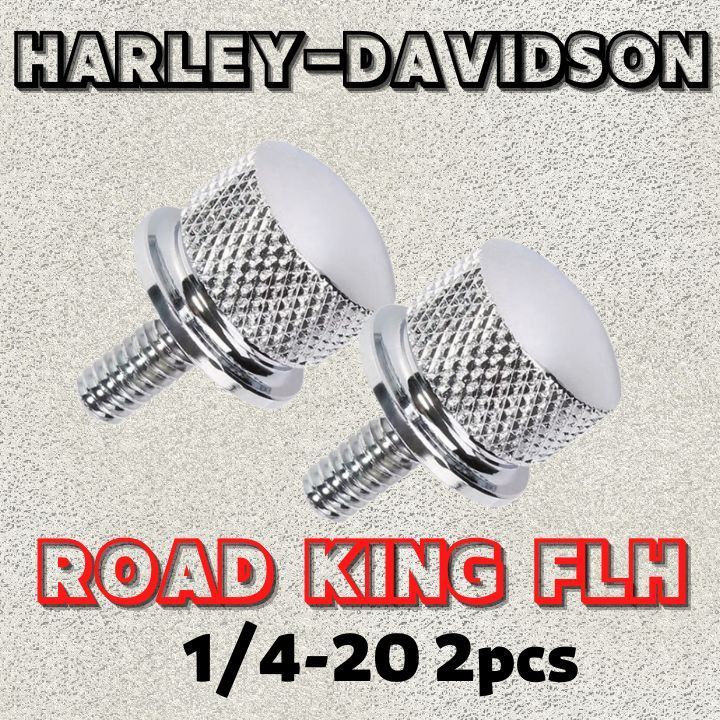 ハーレービッドソン用クイックシートボルトメッキ軽量アルミ製ボルト1