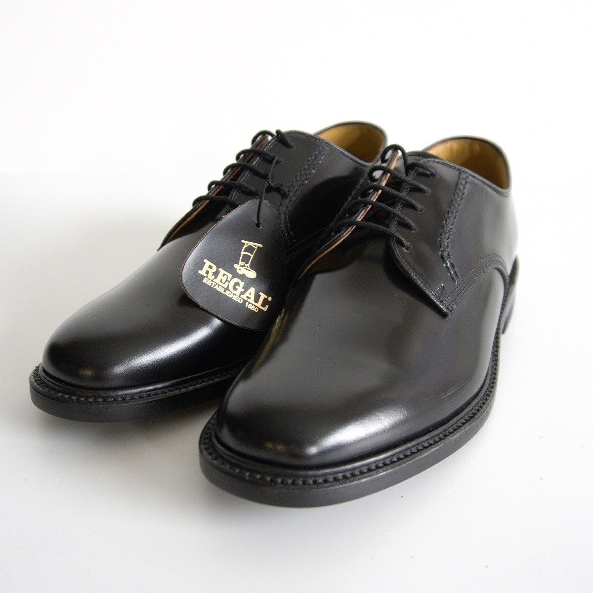 極美品】REGAL リーガル プレーントゥ 黒 ブラック 25.5cm REGAL