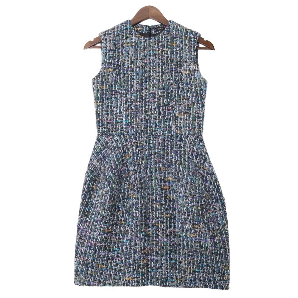 YOKO CHAN  ノースリーブ ツイード バルーンドレス YOKO CHAN】ヨーコ・チャン「Tweed Balloon Dress（ツイード
