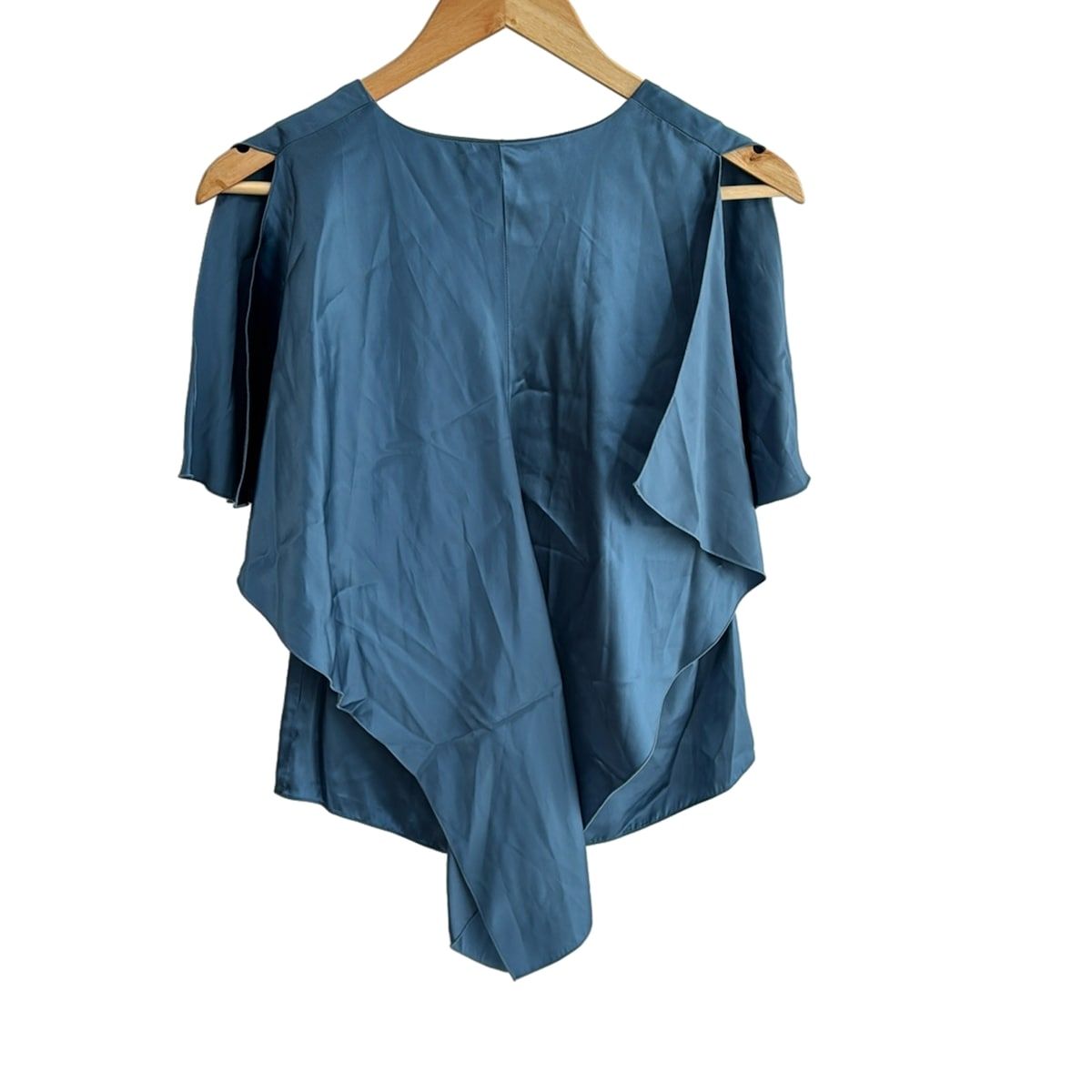 極美品 LANVIN SPORT ノースリーブシャツ 36 LANVIN SPORT ストライプ柄モックネックノースリーブシャツ