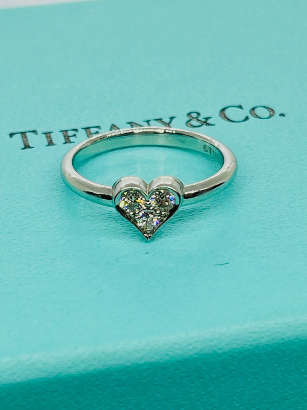 Tiffany & Co. プラチナ950リング 新品仕上げ済】ティファニー Tiffany&Co センチメンタルハート リング