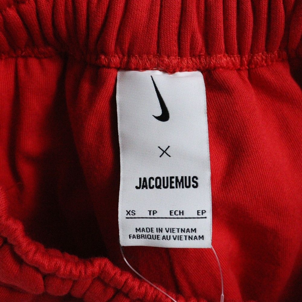 NIKE ナイキ ×JACQUEMUS Ngr He Pants ジャックスダメージ加工スウェットパンツ レッド FJ3269ー657 WWW_WOWDIGSITE_COM
