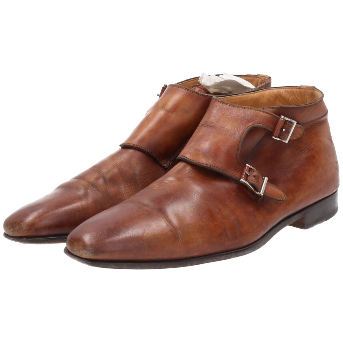 古着 マグナーニ MAGNANNI ダブルモンクストラップブーツ 42 メンズ 