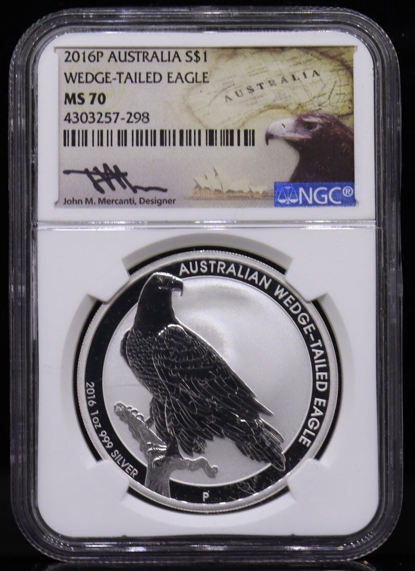 2016-P Atralian Wedge Tailed Eagle NGC MS70