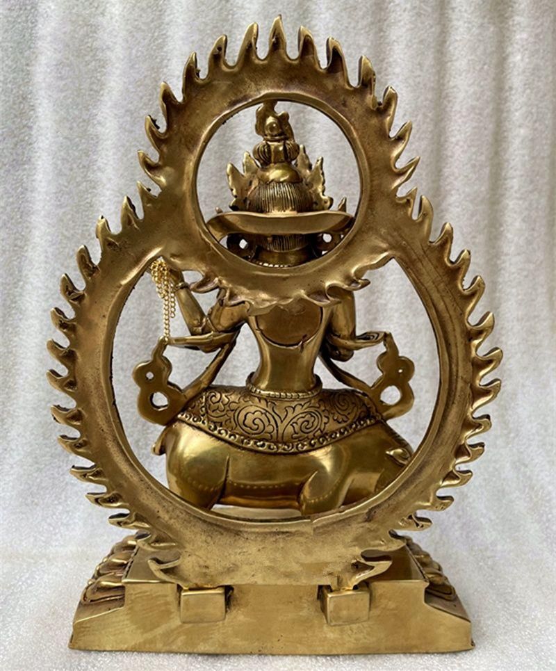 仏教美術 騎猪仏母菩薩 魔利支天護法仏像 銅製 仏像 彫刻 置物 開運 風水 仏教美術 騎猪仏母菩薩 魔利支天護法仏像 銅製 仏像 彫刻