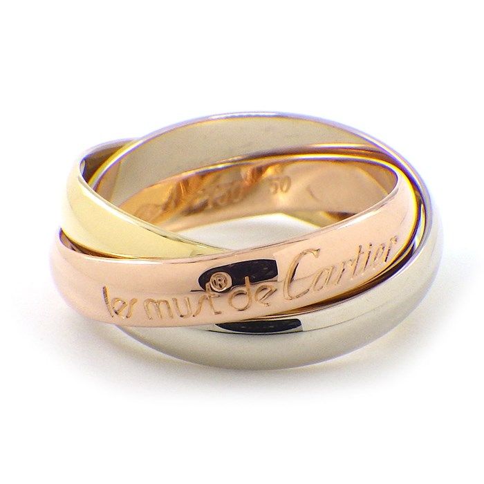 カルティエ Cartier リング トリニティ スリー K18PG K18WG K18YG 10号 | 50