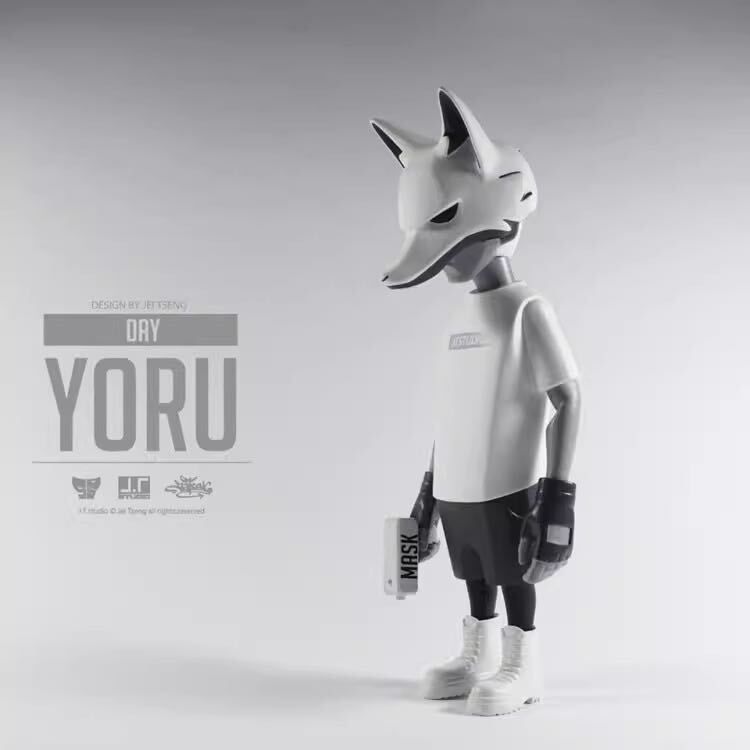 J.T STUDIO 1/8 Yoru Fluorescent Fox Vinyl WF SHANGHAI 会場限定 白
