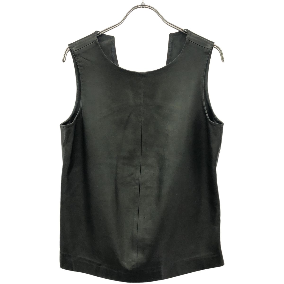 JIL SANDER ジルサンダー ヴィンテージ レザーベスト 57085 ブラック 