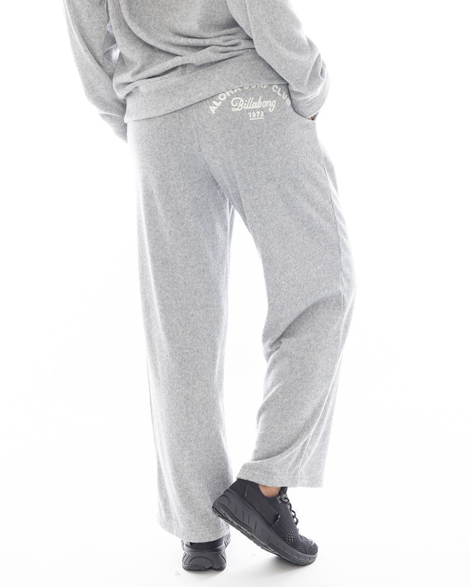 【SALE】2025春夏 新品【BILLABONG/ビラボン】【CHILLWEAR】 PILE LONG PANTS ロングパンツ GRY レディース BF013708