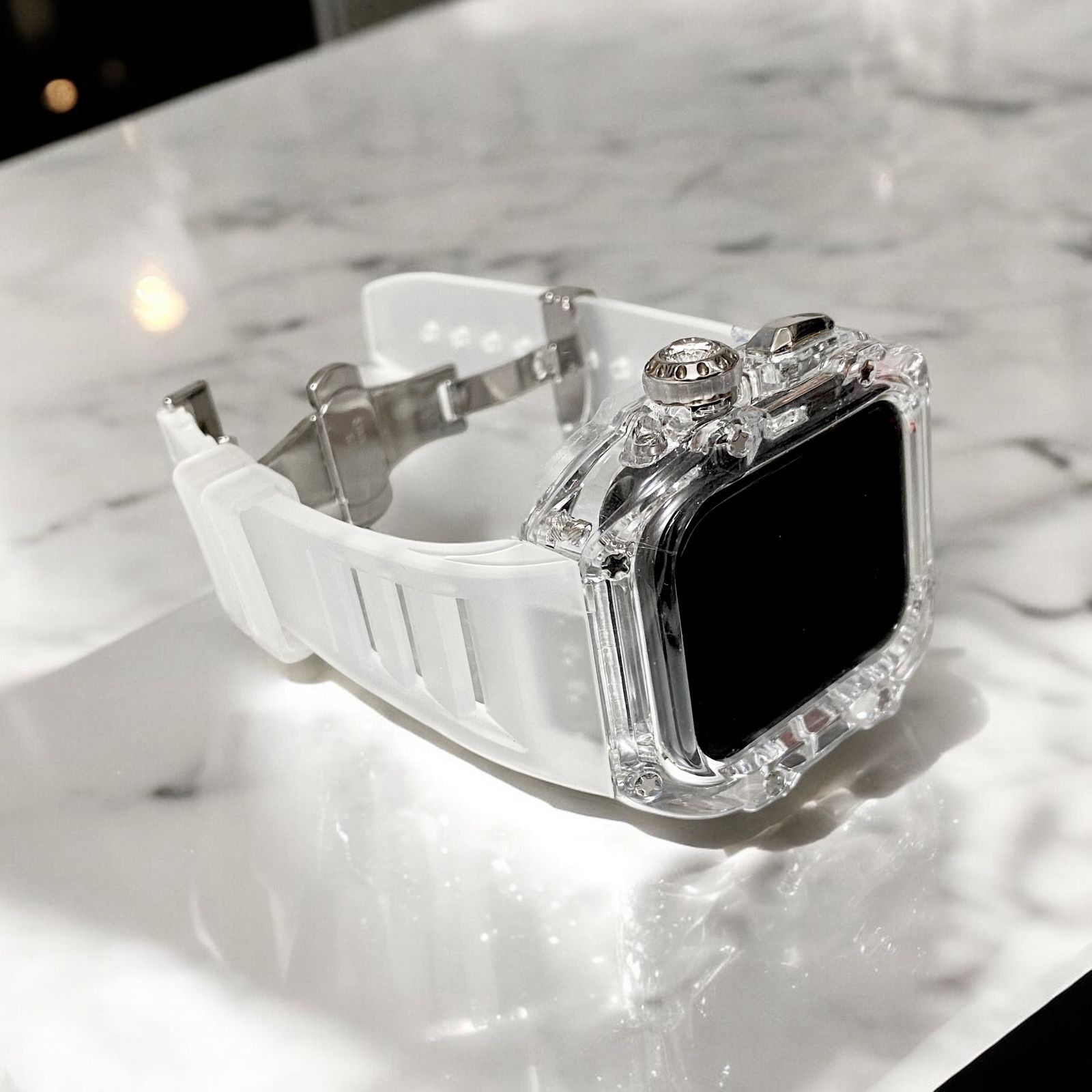 AppleWatch アップルウォッチバンド ラバーベルトカバー