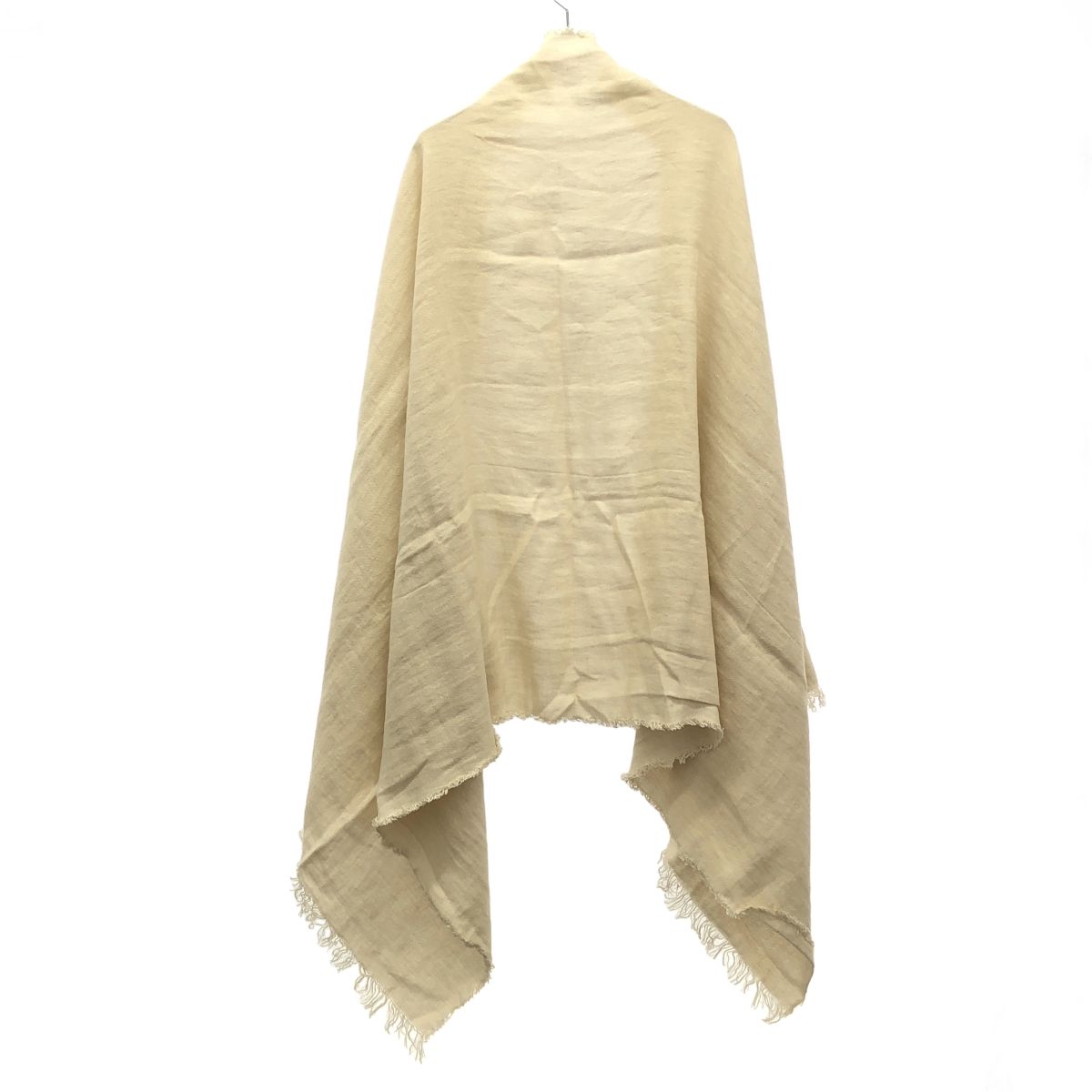 ASAUCE MELER アソースメレ 大判フリンジストール アイボリー