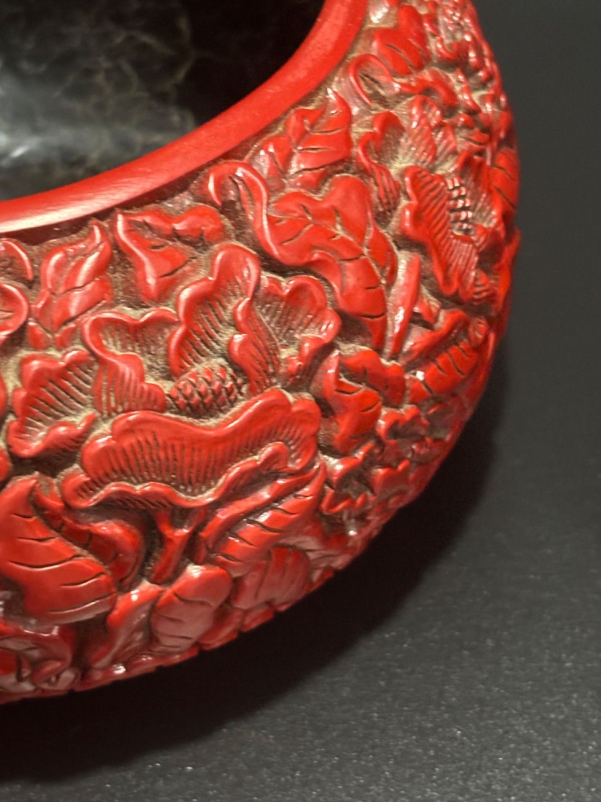 中国美術 香合 漆器 中国古玩 碁石入れ 漆芸 時代物 茶道具 唐物