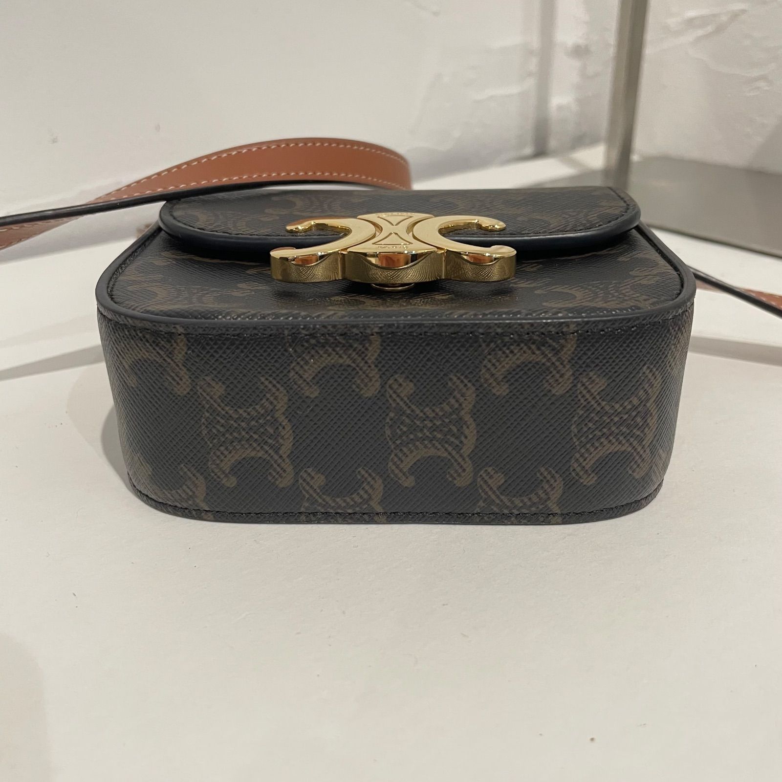 美品】CELINE セリーヌ F-RG-1263 トリオンフ ミニ クロード