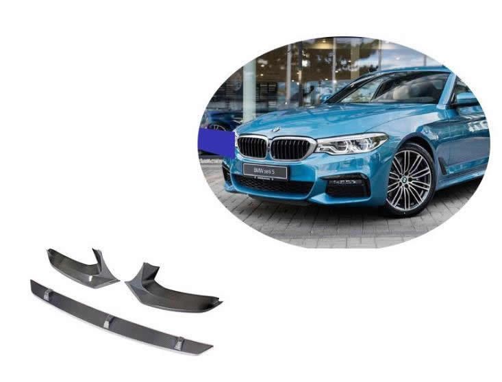 カーボン製 BMW 5シリーズ G30 G38 Mスポーツ 車種 フロントバンパースプリッター2個 フロント ディフューザー1個