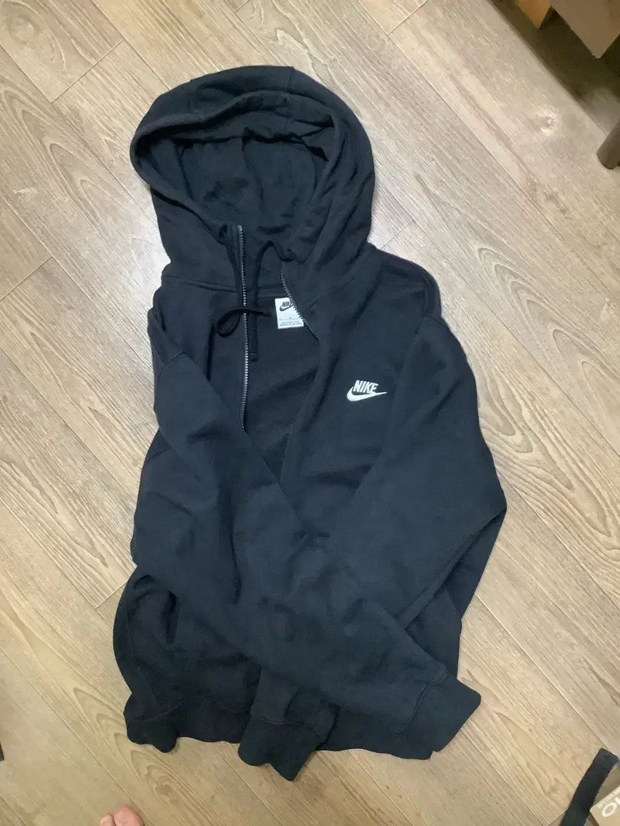 Nike ナイキ フード付き ジップアップパーカー 黒 XL