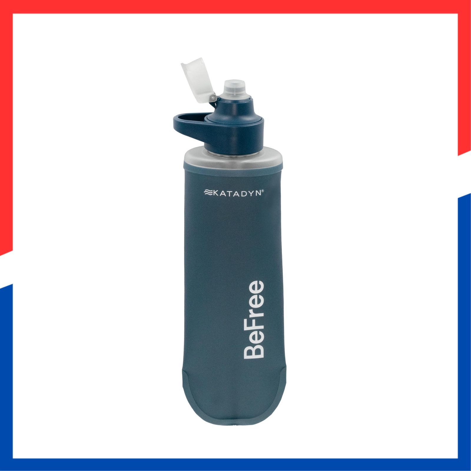 即日発送 ブルー|携帯浄水器 軽量 0.5L コンパクト ビーフリーAC アウトドア 防災用|2段階ろ過システム搭載 日本正規品 14070 KATADYN