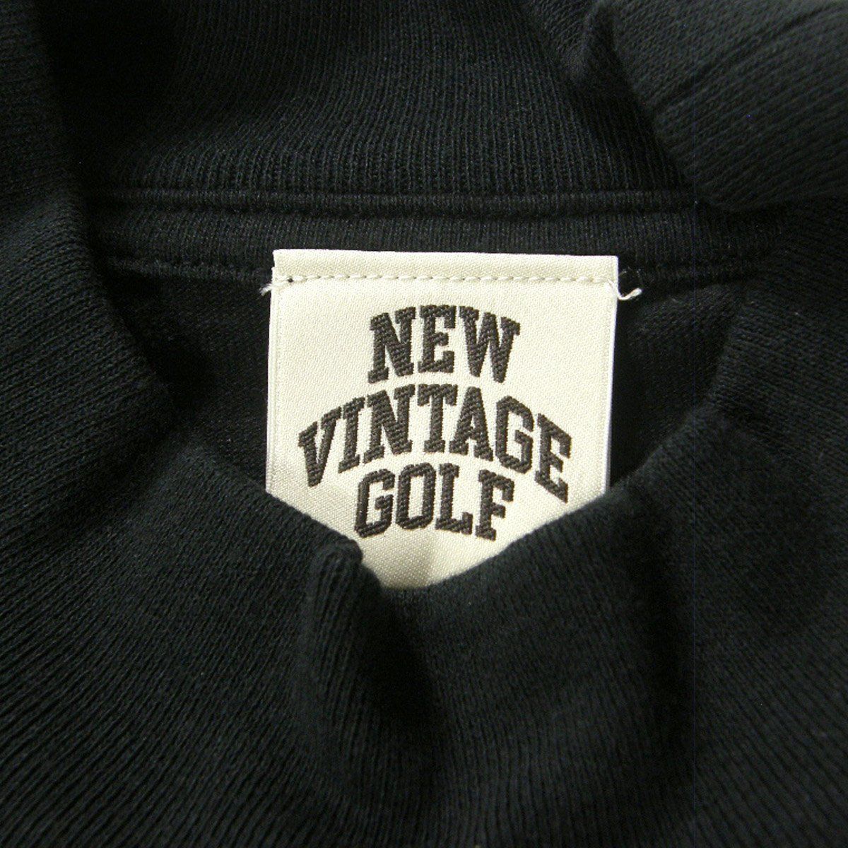 NEW VINTAGE GOLF モックネックシャツ NEW VINTAGE GOLF］エンブロイダリーロゴモックネックTシャツ