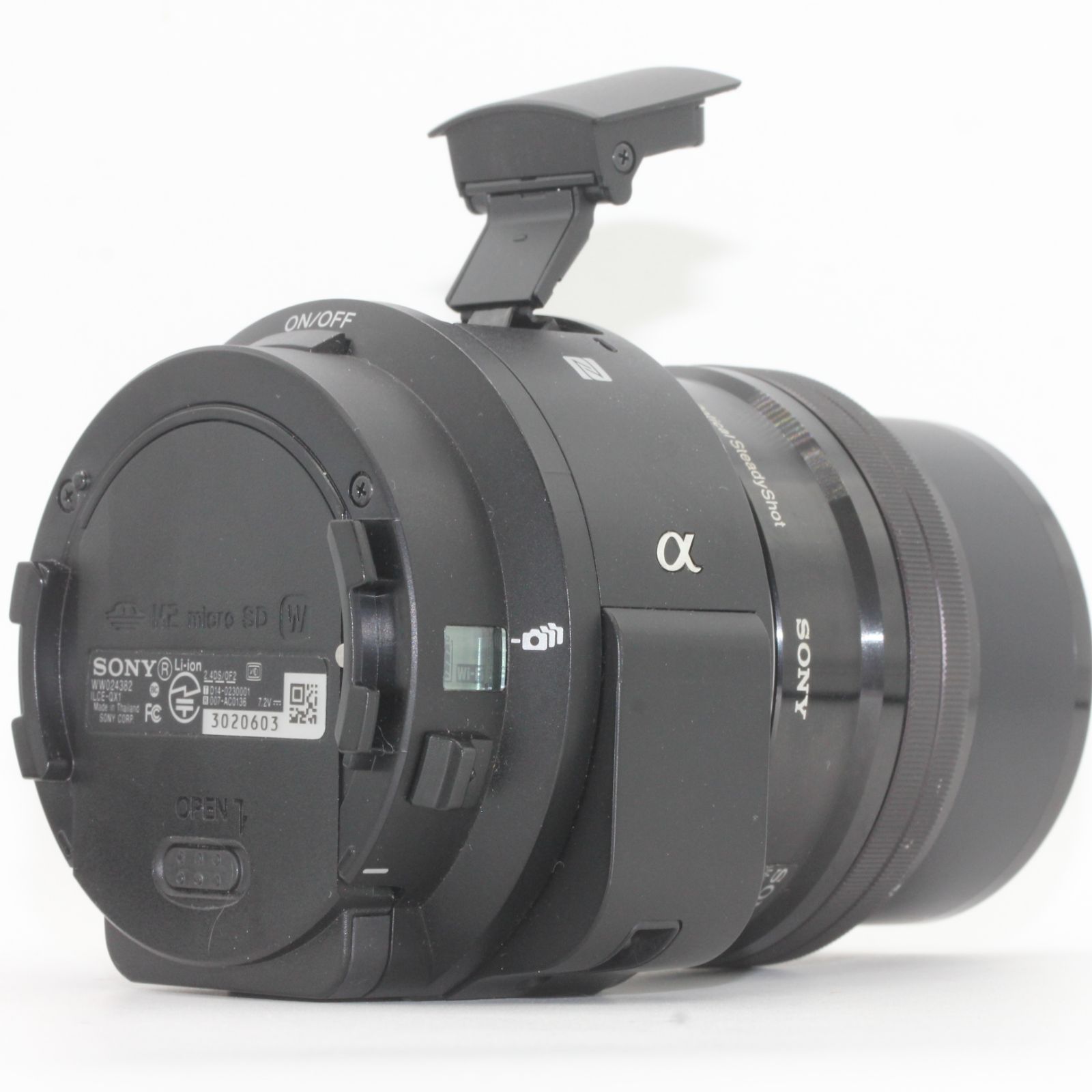 良品 ソニー SONY レンズスタイルカメラ ILCE-QX1 パワーズームレンズキット E PZ 16-50mm F3.5-5.6 OSS ブラック  ILCE-QX1L BQ - メルカリ