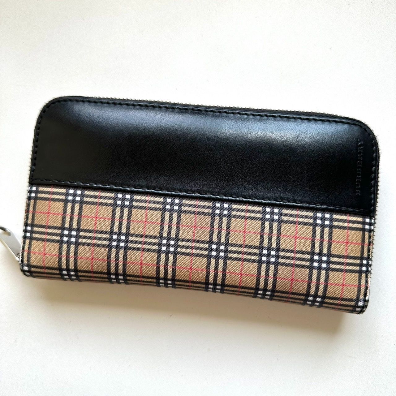 バーバリー BURBERY 長財布 ラウンドファスナー ノバチェック