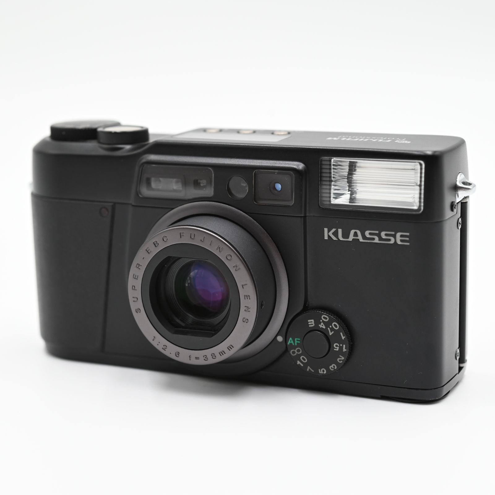 【新品級】【超レアフィルムカメラ】元箱専用ケース付き 初代 FUJIFILM KLASSE 35ｍｍコンパクトフィルムカメラ F2.6 38mm  Black #626
