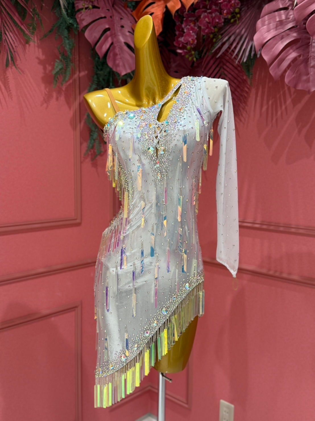 社交ダンス gentil ジャンティ modern オーロララテンドレス サイズM 242237084