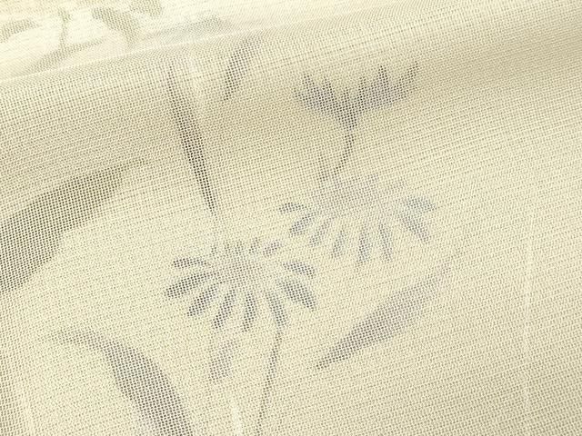 平和屋着物▽訪問着 無双 紗袷 紗×絽 草花文 正絹 逸品 DAAW9393sf