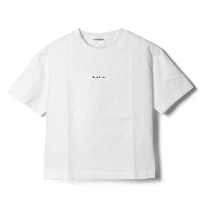 【新品未使用】 Acne Studios アクネ ストゥディオズ Tシャツ 半袖 カットソー ロゴ クルーネック FN-WN-TSHI000196 AL0135 【XS/AUBERGINE PURPLE】