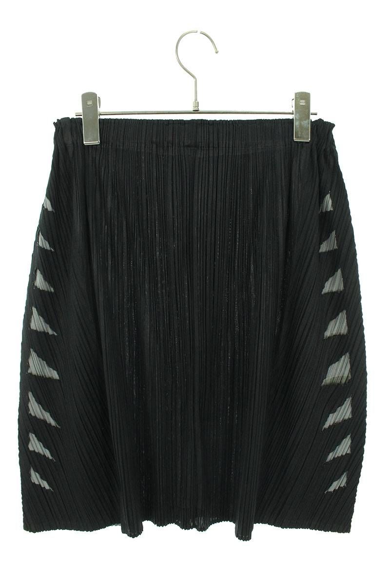 プリーツプリーズ PP51-JG583 サイドカッティングデザインスカート  