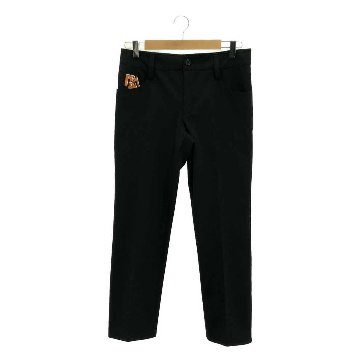 PRADA | プラダ | ロゴ ラバーパッチ スラックス | S | ブラック | レディース