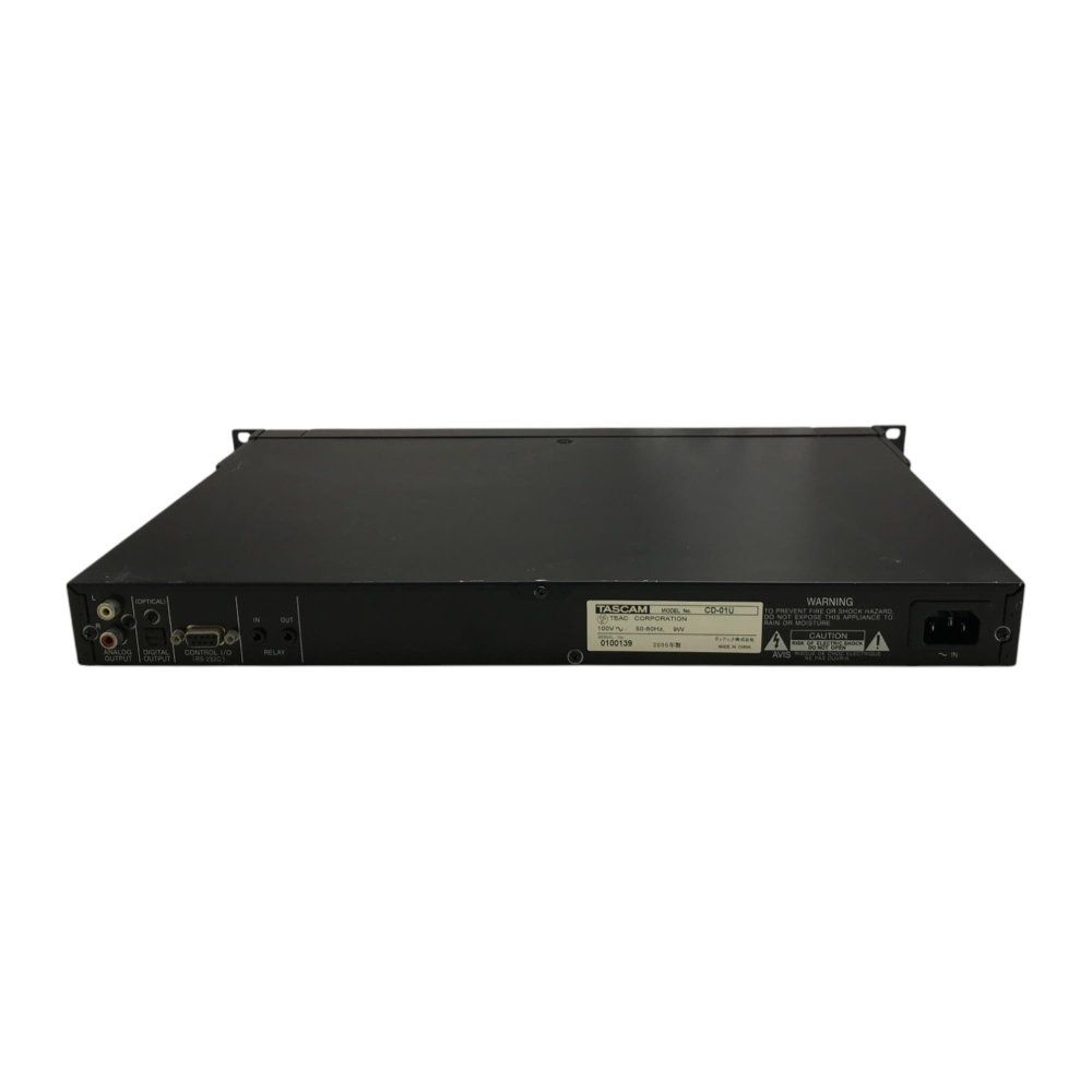 TASCAM CD-01U 業務用CDプレーヤー 1U CD-01U | 業務用 1U CD プレーヤー | TASCAM (日本)