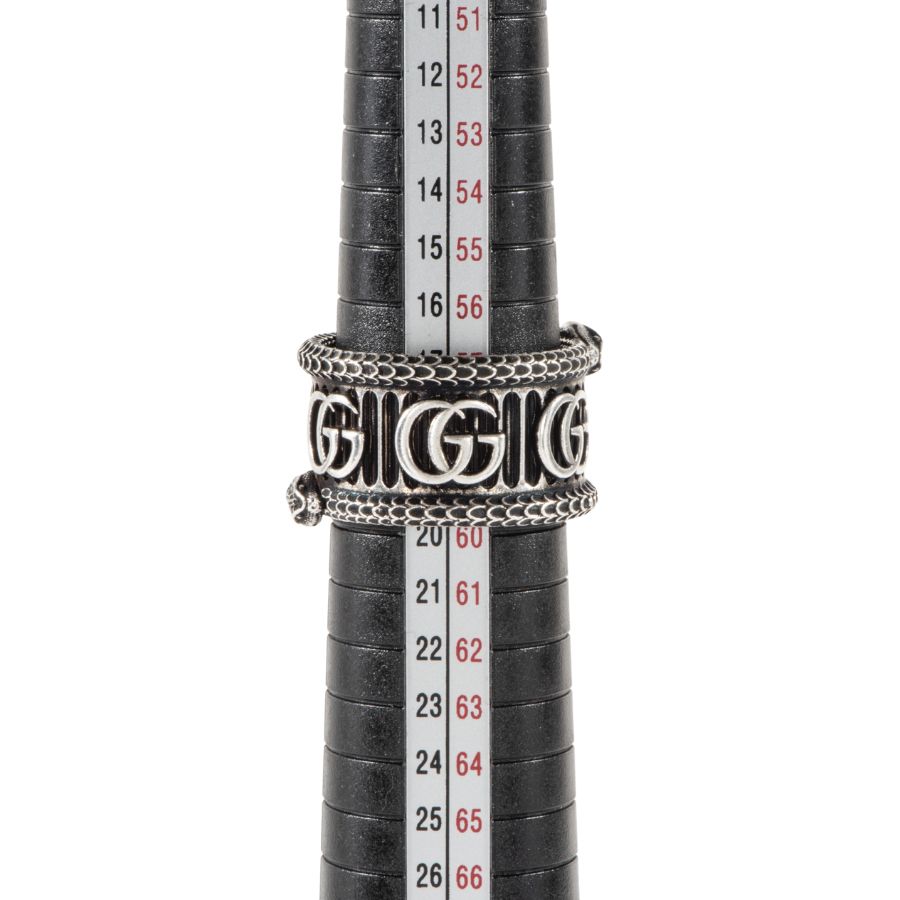 GUCCI グッチ ダブルG シルバー スネーク リング・指輪 19号