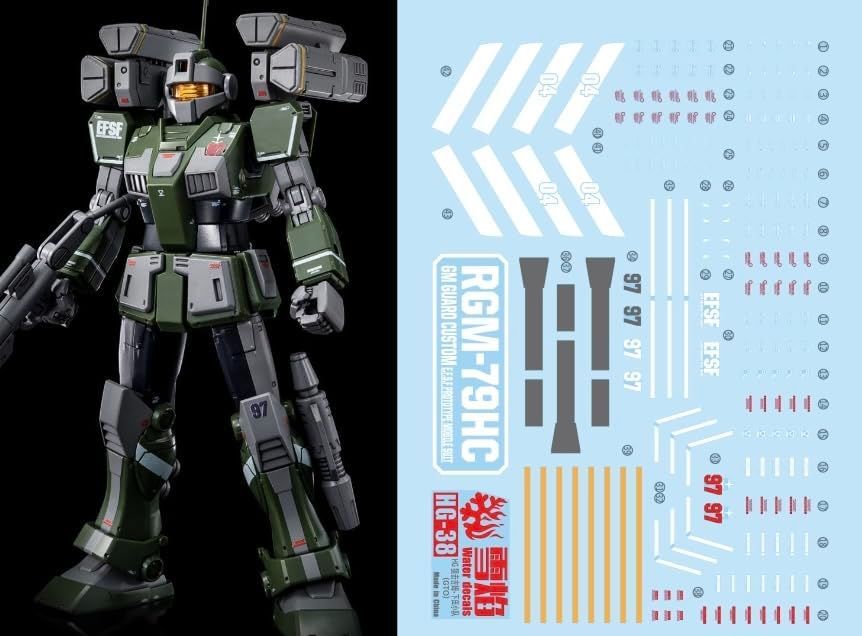 HG 1/144 ジムIII用水転写式デカール 鋭