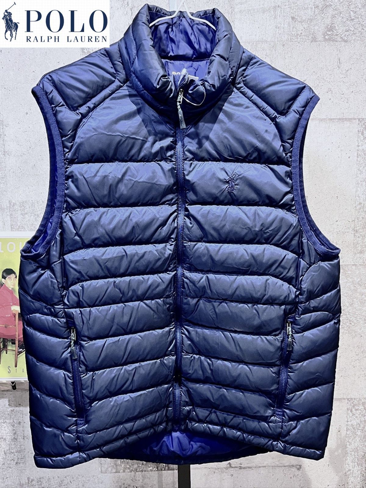 Polo Ralph Lauren ネイビー ダウンベスト M ポロ・ラルフ・ローレン ダウンベスト ネイビー M 【公式通販】