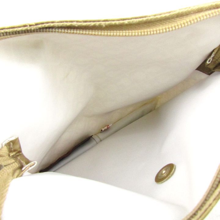 美品✨ゲラルディーニ ソフティ ショルダーバッグ イタリア製 ゴールド GHERARDINI ゲラルディーニ ハンドバッグ ショルダーバッグ