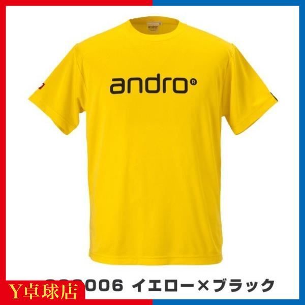 アンドロ(andro) ナパＴシャツ4 イエロー×ブラック [M便 1/2]