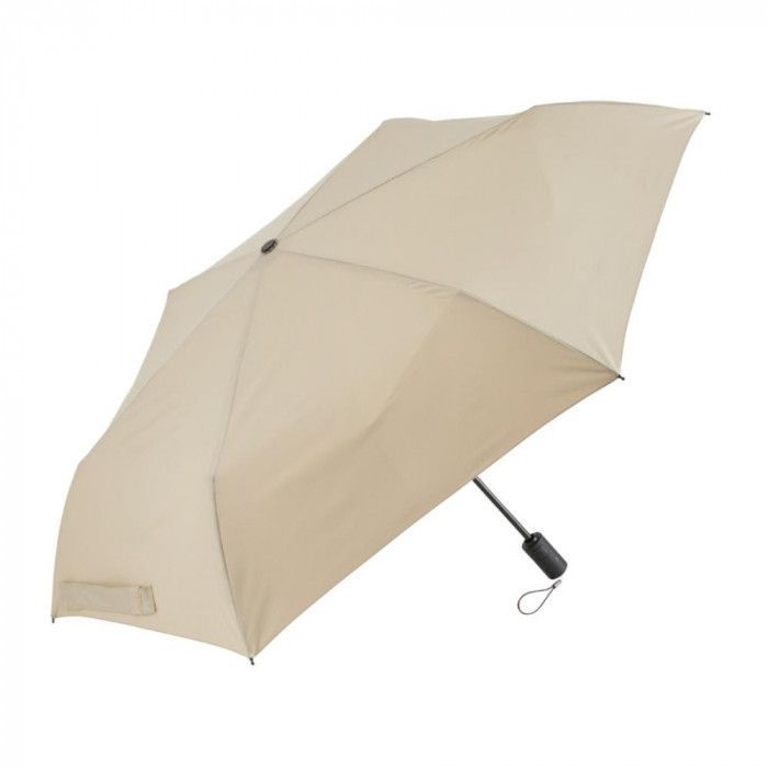 雨傘 たたみやすい LESS IS MORE LIM クイックシャット自動開閉 折りたたみ傘 55cm サンドベージュ U355-0811BG1-BD