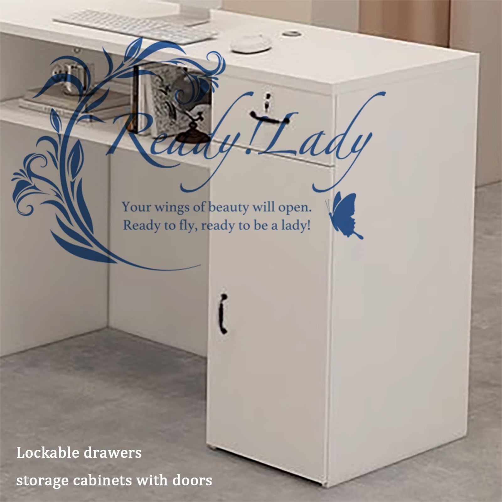 L字型受付カウンター