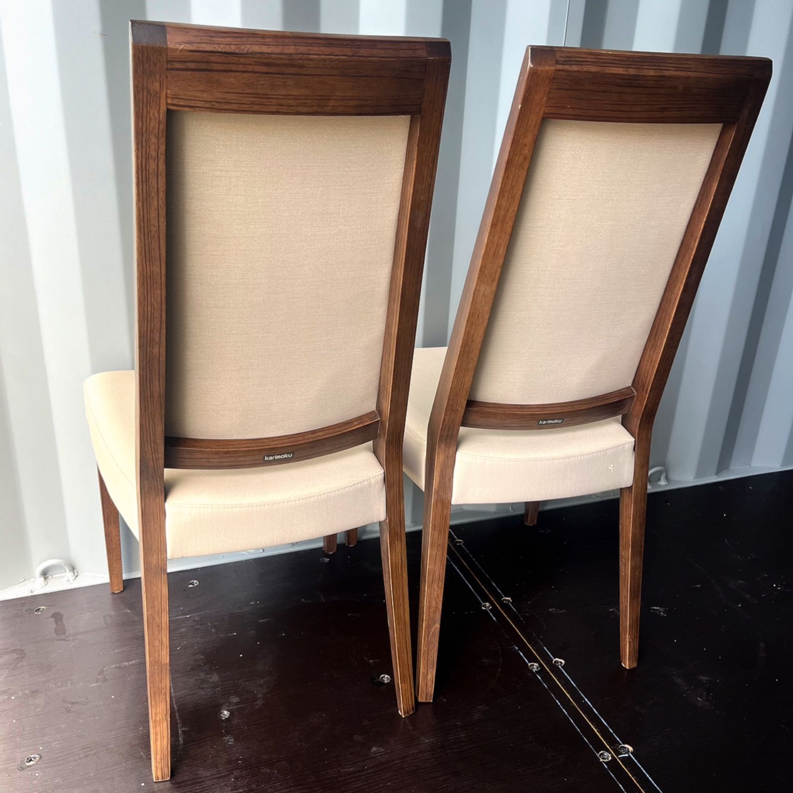 取付無料！カリモク家具 ca1905 天然木ナチュラルダイニングチェア２脚✨ 取付無料！カリモク家具 ca1905 天然木ナチュラルダイニング