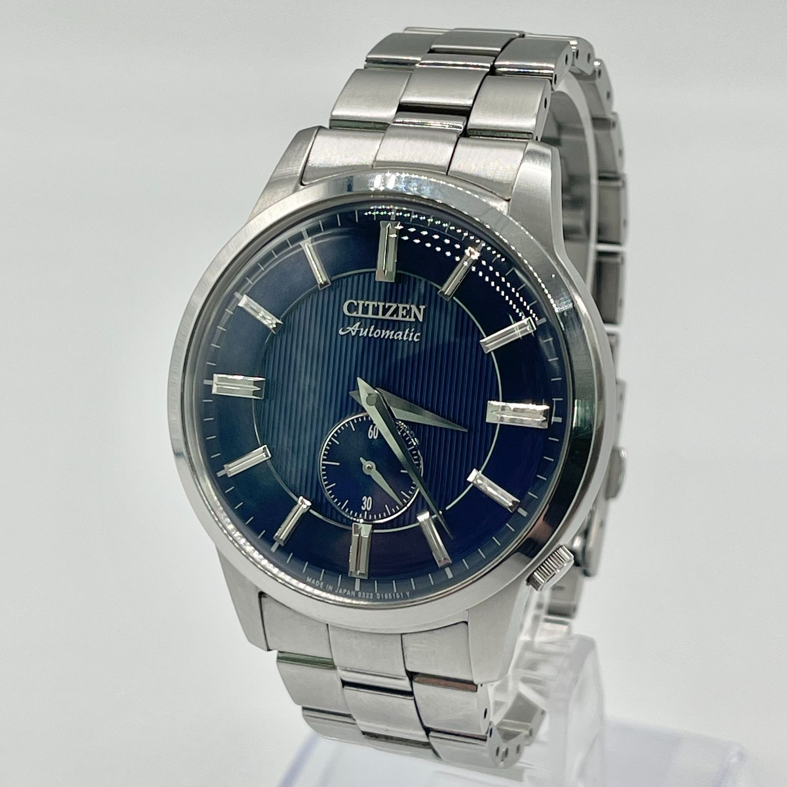 CITIZEN 自動巻き時計 ネイビー文字盤