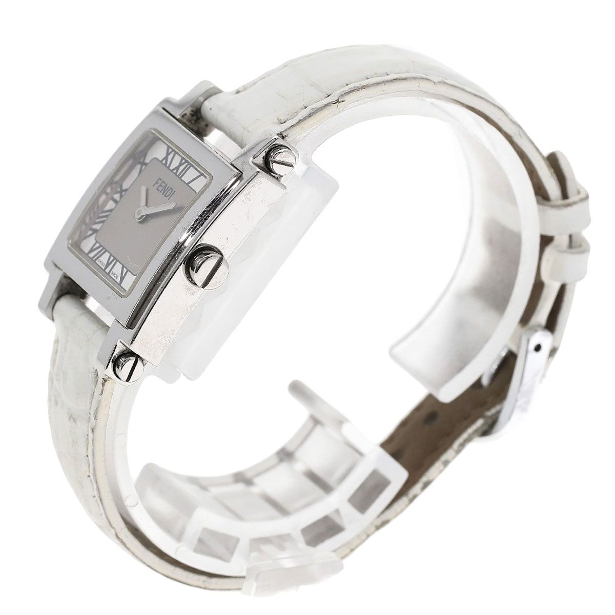 FENDI フェンディ6200L ホワイト クアドロ　セラミック 腕時計 FENDI フェンディ レディース 腕時計 セラミック クアドロ 6200L