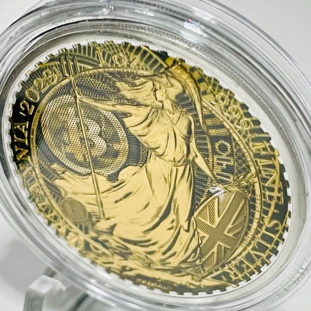 ブリタニア 銀貨 2023 英国 ビッドコイン クラッシック カラー ...