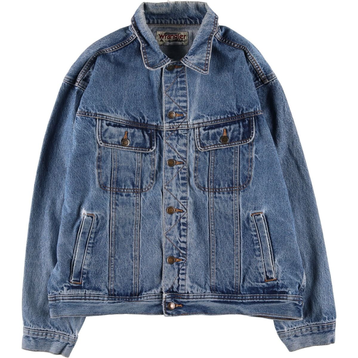 古着 90年代 ラングラー Wrangler デニムジャケット Gジャン メンズL