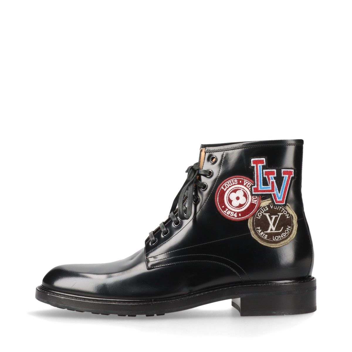 LOUIS 希少Louis Vuitton LV Baroque Line Boots VUITTON Derby LV
