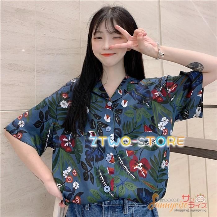 アロハシャツ レディース 夏 シャツ ブラウス ハワイシャツ